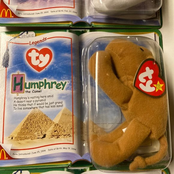 McDonald's Ty Beanie Babies "Legends" Chilly, Humphrey & Peanut - New Unopen - Picture 3 of 13